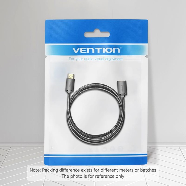 CABLE HDMI MALE/FEMALE 4K/1M BLACK AHCBF VENTION