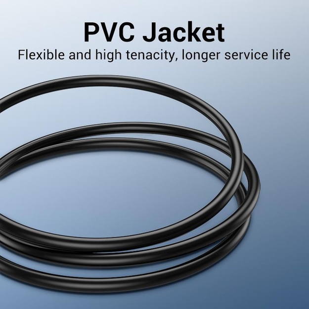 CABLE USB2.0 MALE TO MALE/2M BLACK COJBH VENTION