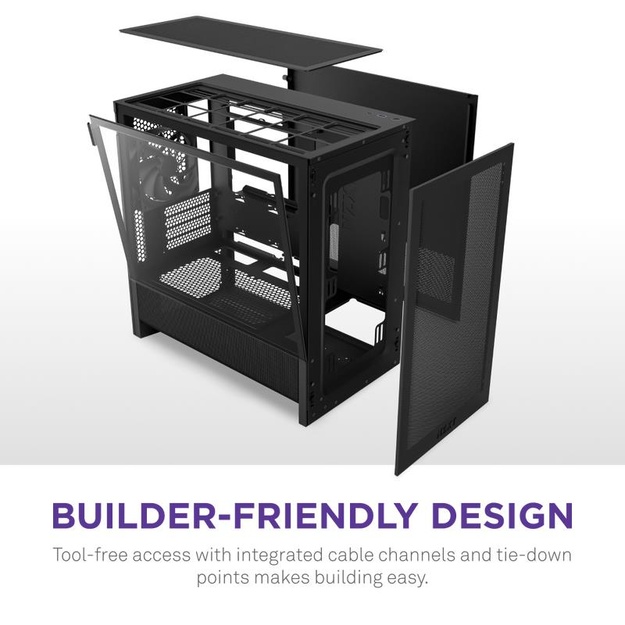 NZXT PC case H3 Flow Midi Tower black