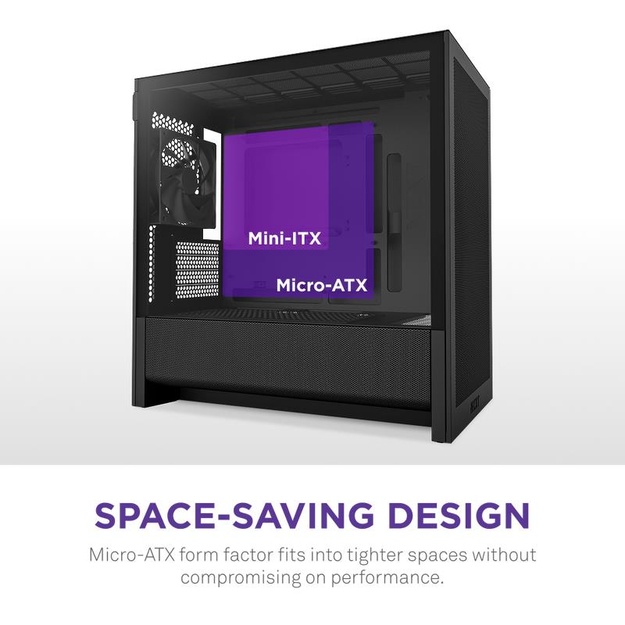 NZXT PC case H3 Flow Midi Tower black
