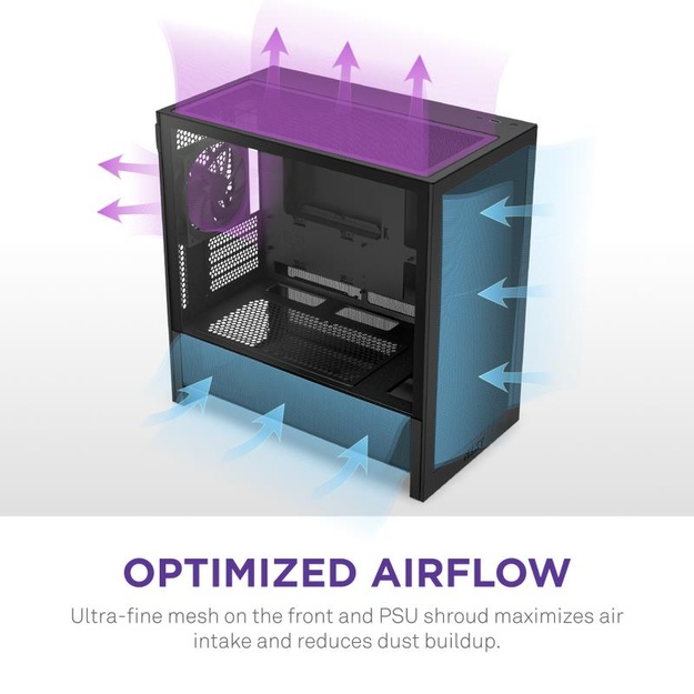 NZXT PC case H3 Flow Midi Tower black