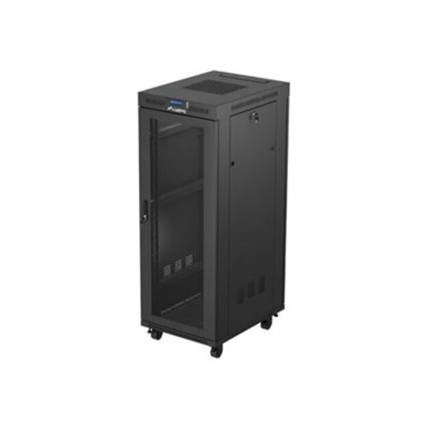 LANBERG rack cabinet 19 free-standing 32U 600x800 flat pack mesh door LCD black