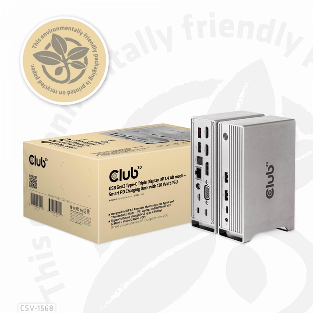 NB ACC DOCKING STATION/USB-C 120W CSV-1568 CLUB3D