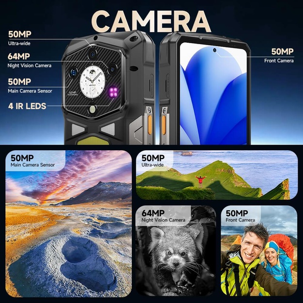 MOBILE PHONE ARMOR 29 ULTRA/16GB/1TB MARVEL BLACK ULEFONE