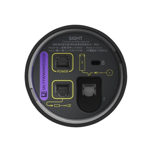 LOGITECH Sight Conference camera colour 4K audio PoE Plus 3