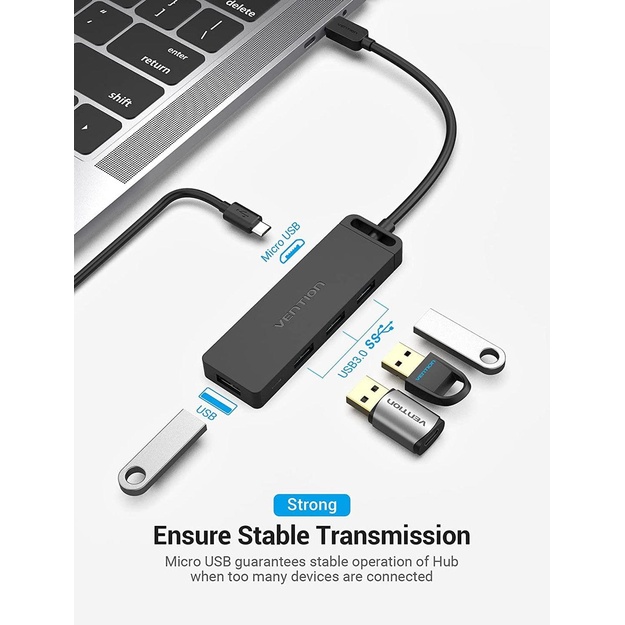I/O HUB 5-IN-1 USB-C/0.15M TGKBB VENTION