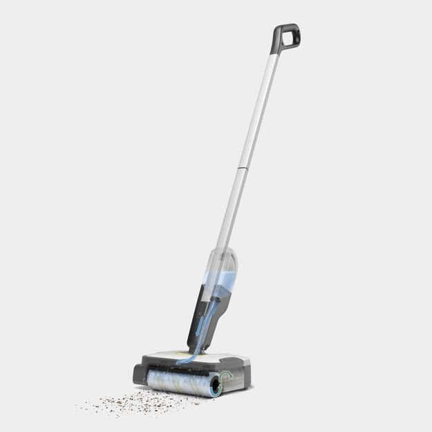 Vacuum Cleaner|KARCHER|dry&wet|Electric broom|Grey/White/Black|Bagless|Battery| 2.3 kg|1.056-200.0 8