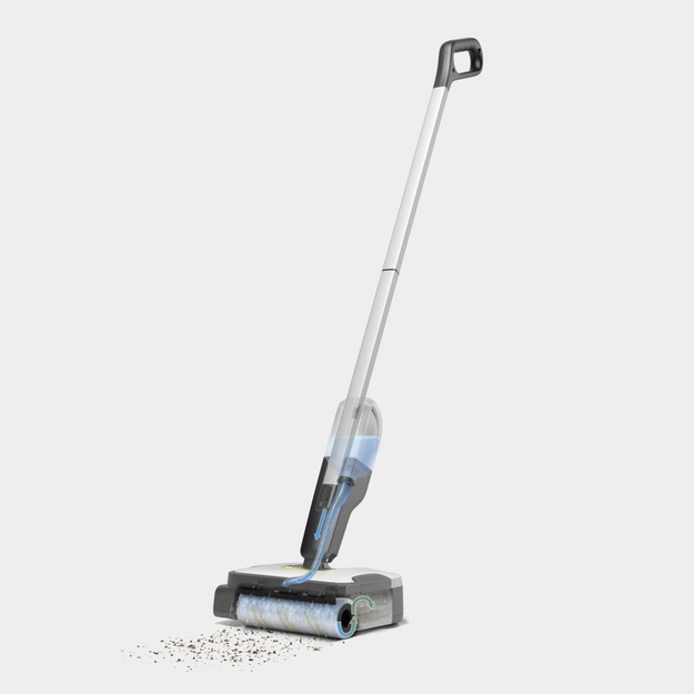 Vacuum Cleaner|KARCHER|dry&wet|Electric broom|Grey/White/Black|Bagless|Battery| 2.3 kg|1.056-200.0