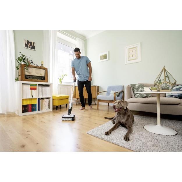Vacuum Cleaner|KARCHER|dry&wet|Electric broom|Grey/White/Black|Bagless|Battery| 2.3 kg|1.056-200.0
