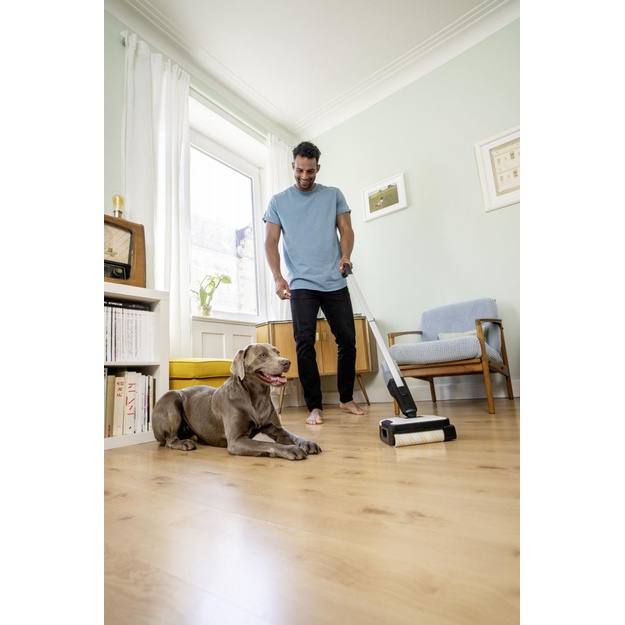 Vacuum Cleaner|KARCHER|dry&wet|Electric broom|Grey/White/Black|Bagless|Battery| 2.3 kg|1.056-200.0