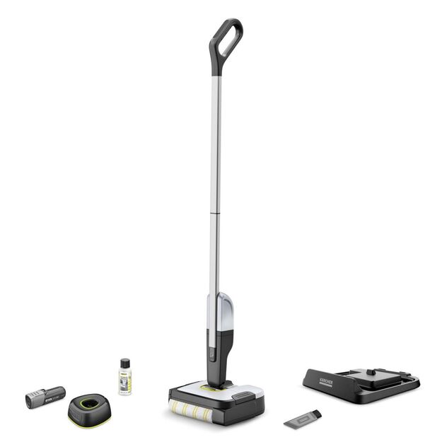 Vacuum Cleaner|KARCHER|dry&wet|Electric broom|Grey/White/Black|Bagless|Battery| 2.3 kg|1.056-200.0 1