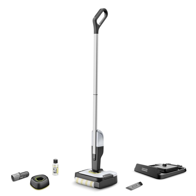Vacuum Cleaner|KARCHER|dry&wet|Electric broom|Grey/White/Black|Bagless|Battery| 2.3 kg|1.056-200.0