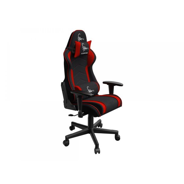 GEMBIRD Gaming chair SCORPION black/red mesh 3
