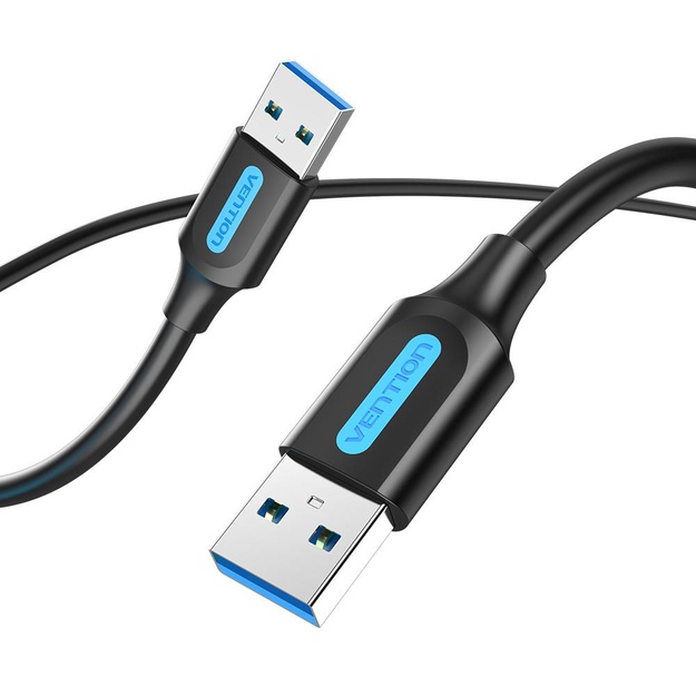 CABLE USB3.0 MALE TO MALE/3M BLACK CONBI VENTION