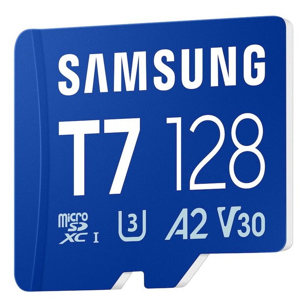 SAMSUNG T7 microSD Memory Card 128GB for Smartphones Tablets and Handheld Consoles up to 170MB/s Read