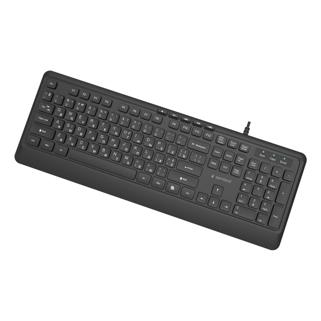 KEYBOARD MULTIMEDIA USB CYRILL/BLACK KB-MCH-05-CYRL GEMBIRD