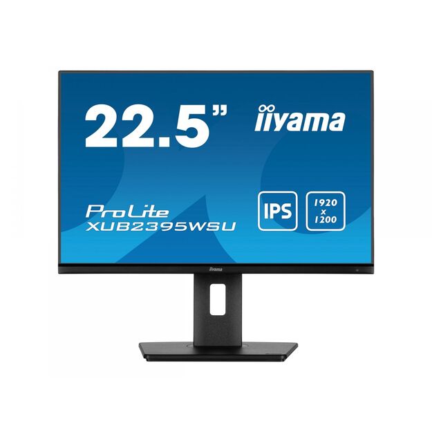 IIYAMA XUB2395WSU-B5 22.5inch ETE IPS 1920x1200 IPS 250cd/m2 4ms Stand VGA HDMI DP Speakers 15cm Height Adj. (P)