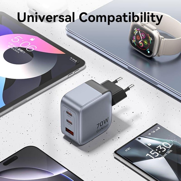 MOBILE CHARGER WALL 3PORT/70W FEXH0-EU VENTION