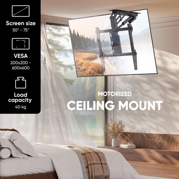 TV SET ACC CEILING MOUNT/50-75  BLACK N3LE-B ONKRON