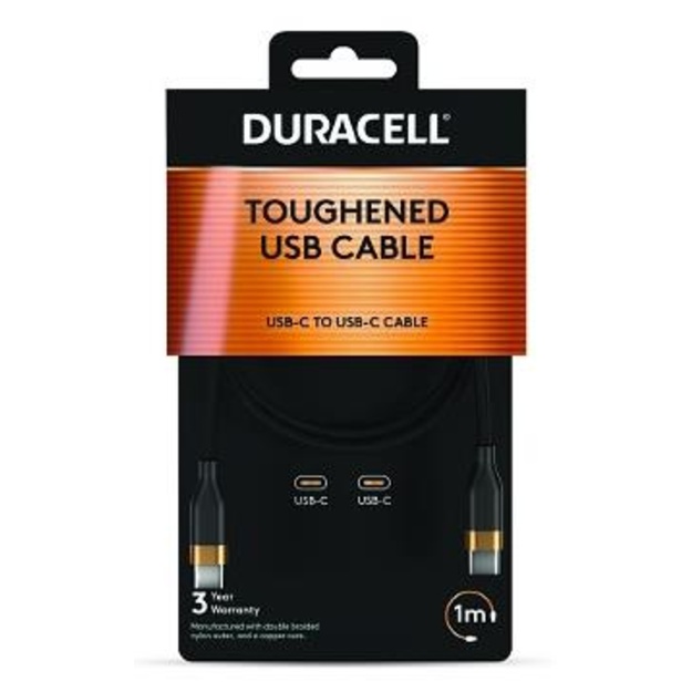 CABLE USB-C TO USB-C 1M/DRU5010A DURACELL