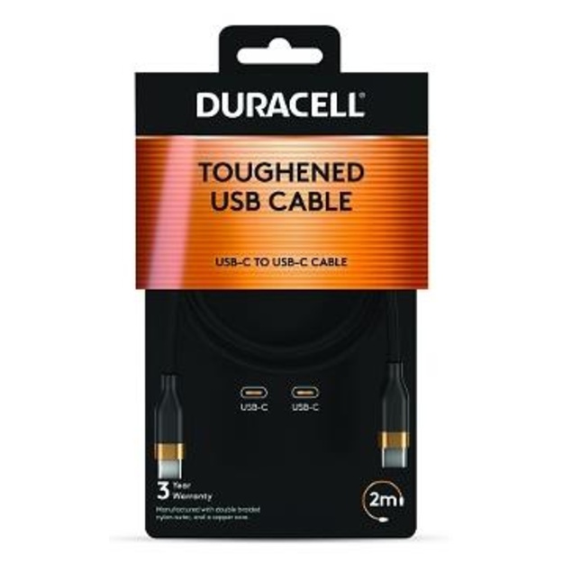 CABLE USB-C TO USB-C 2M/DRU5020A DURACELL