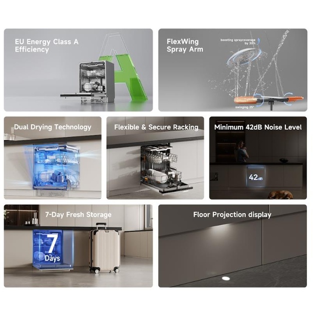 DISHWASHER BUILT-IN DZ60 PRO/DN15-DQ86Z6P01EUA DREAME