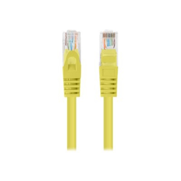 LANBERG Patchcord Cat.6 UTP 0.25m yellow 10-pack