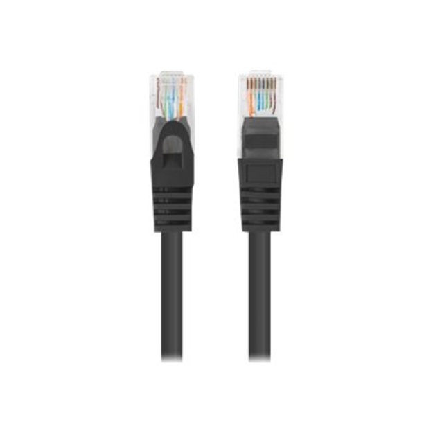 LANBERG Patchcord Cat.6 UTP 3m black 10-pack