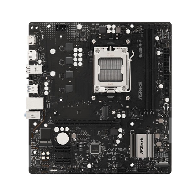 Mainboard|ASROCK|AMD A620A|Socket AM5|micro ATX|RAM DDR5-SDRAM|2xSlots|1xNumber of M.2 (M) slots|A620AM-P