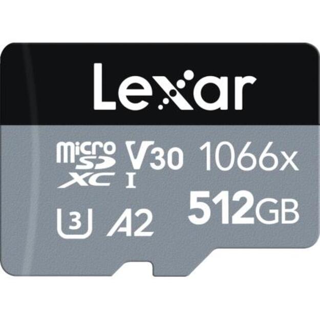 Atminties kortelė su adapteriu MEMORY MICRO SDXC 512GB UHS-I/W/A LMS1066512G-BNANG LEXAR