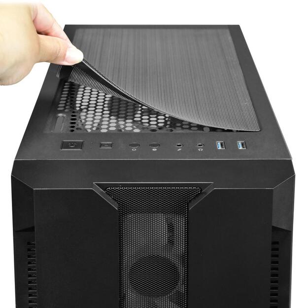 Case|CHIEFTEC|HUNTER|MidiTower|ATX|MiniITX|Colour Black|GS-01B-OP