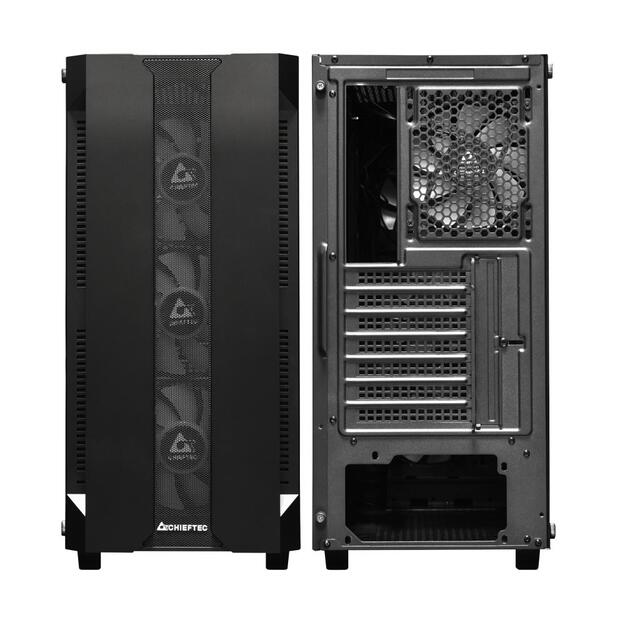 Case|CHIEFTEC|HUNTER|MidiTower|ATX|MiniITX|Colour Black|GS-01B-OP