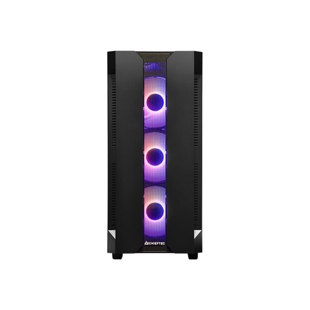 Kompiuterio korpusas |CHIEFTEC|HUNTER|MidiTower|ATX|MiniITX|Colour Black|GS-01B-OP