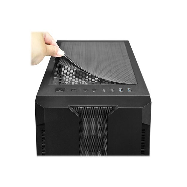 Kompiuterio korpusas |CHIEFTEC|HUNTER|MidiTower|ATX|MiniITX|Colour Black|GS-01B-OP