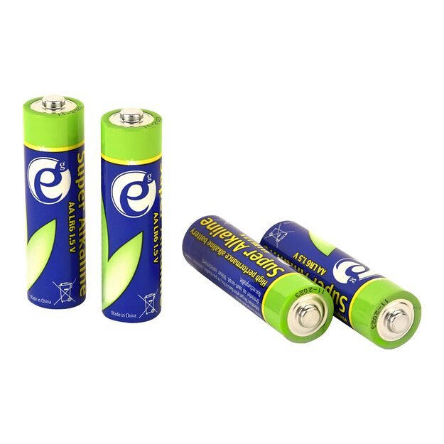 Elementai GEMBIRD EG-BA-AA4-01 Energenie Alkaline LR6 AA batteries, 4-pack, blister 4