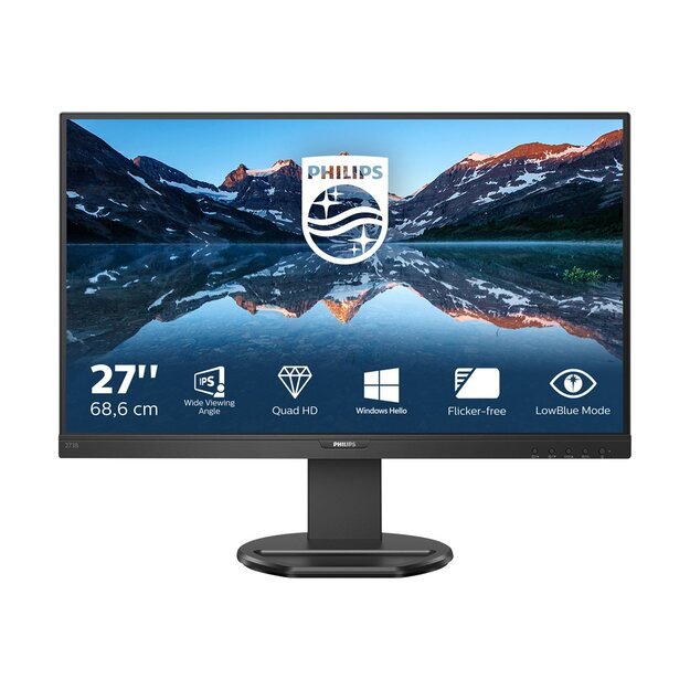 Monitorius PHILIPS 276B9/00 27inch 2560x1440 IPS Flat H/A USB C DISPLAY 75Hz USB HUB SPEAKER POWERSENSOR USB Cx1 DPx1 HDMIx1