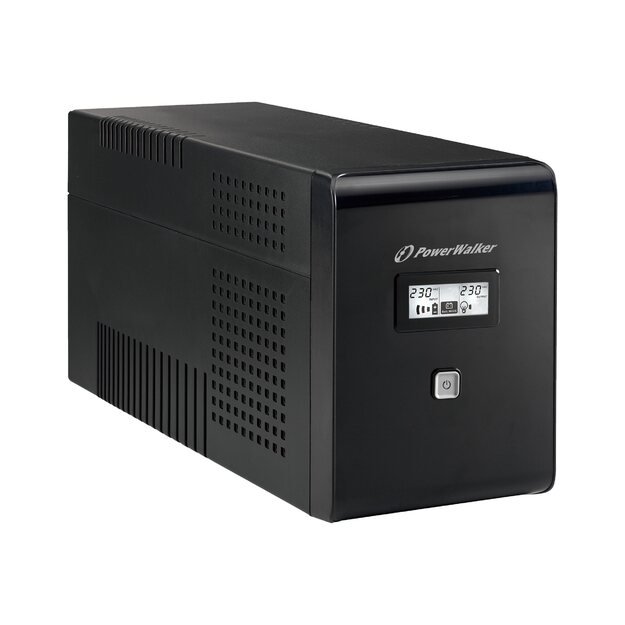 Nepertraukiamo maitinimo šaltinis UPS POWERWALK VI 2000 LCD Line-Interactive 2000VA 2x SCHUKO, 2x IEC, RJ11/RJ45, USB, LCD