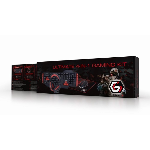 Klaviatūra laidinė USB GAMING KIT ENG/ULTIMATE GGS-UMG4-02 GEMBIRD