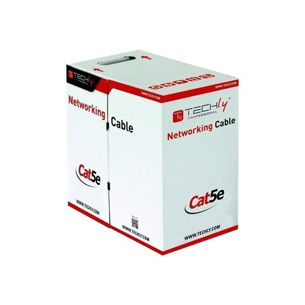 Instaliacinis tinklo kabelis TECHLY 029167 F/UTP Cat5e outdoor 4x2 solid CCA 305m box black