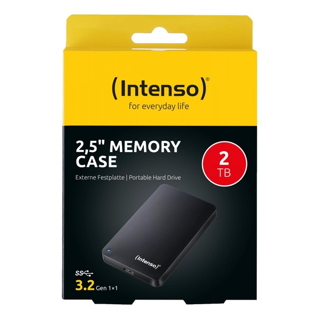 Išorinis kietasis diskas HDD |INTENSO|Memory Case|2TB|USB 3.0|Colour Black|6021580