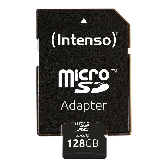 Atminties kortelė su adapteriu MEMORY MICRO SDXC 128GB C10/W/ADAPTER 3413491 INTENSO 2