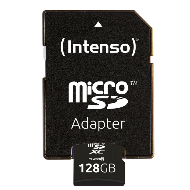 Atminties kortelė su adapteriu MEMORY MICRO SDXC 128GB C10/W/ADAPTER 3413491 INTENSO
