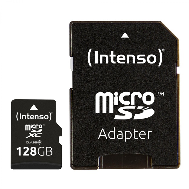 Atminties kortelė su adapteriu MEMORY MICRO SDXC 128GB C10/W/ADAPTER 3413491 INTENSO