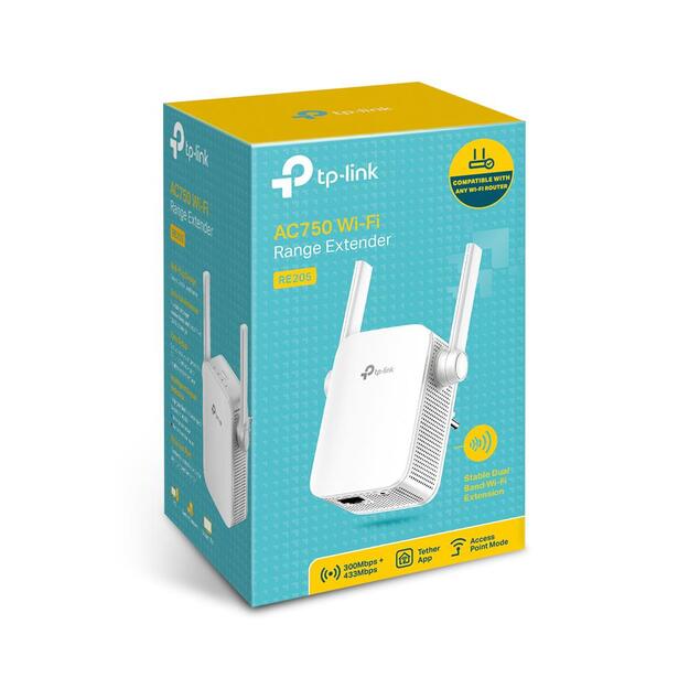 Belaidžio ryšio stiprintuvas 733MBPS RE205 TP-LINK 3