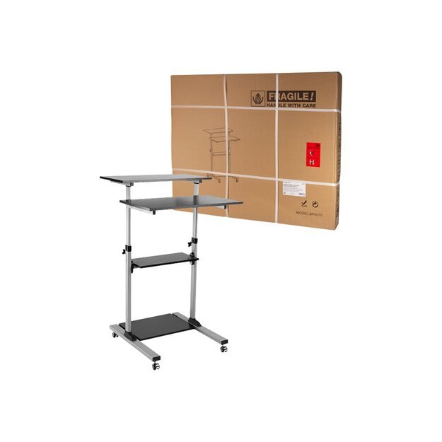 LOGILINK BP0070 LOGILINK - Compact mobile stand up computer workstation