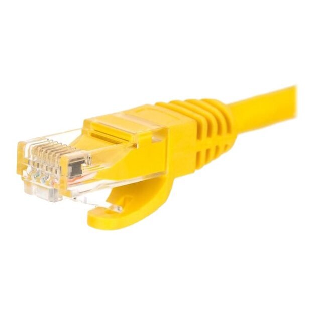 Patch kabelis NETRACK BZPAT16Y RJ45, snagless boot, Cat 6 UTP, 1m yellow