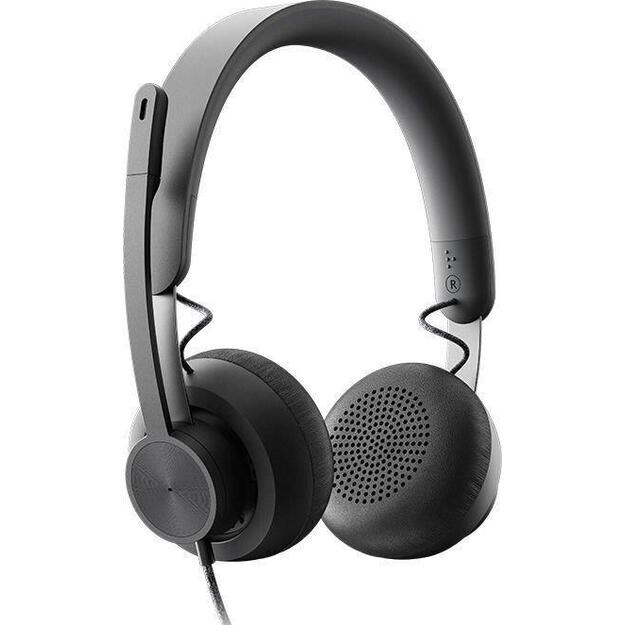 Ausinės HEADSET ZONE WIRED/DARK GREY 981-000875 LOGITECH