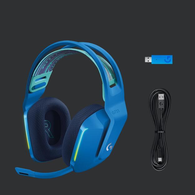 Ausinės HEADSET GAMING G733 WRL/BLUE 981-000943 LOGITECH 71