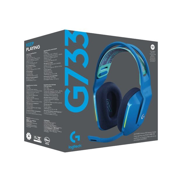 Ausinės HEADSET GAMING G733 WRL/BLUE 981-000943 LOGITECH