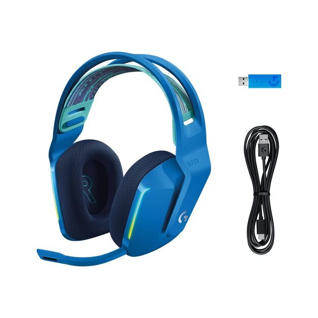 Ausinės HEADSET GAMING G733 WRL/BLUE 981-000943 LOGITECH